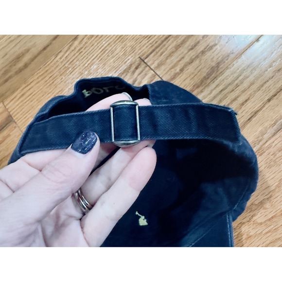 Polo Ralph Lauren Navy Blue Cotton Polo Yellow Pony Logo Baseball Cap - Picture 4 of 6